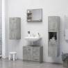 Contemporary Bathroom Mirror - Concrete Grey Finish | HipoMarket