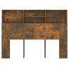 Headboard Cabinet Smoked Oak - Stylish & Functional Storage