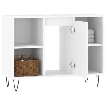 Stylish White Bathroom Cabinet - 80x33x60 cm | HipoMarket