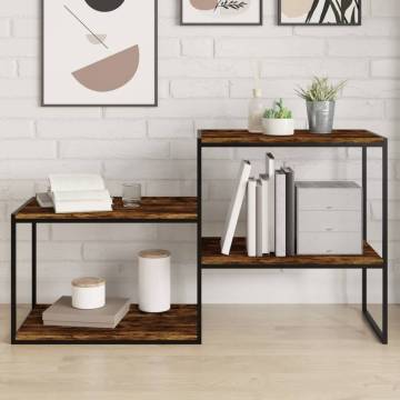 Wall Shelves 4 pcs Smoked Oak - Stylish Storage Solutions