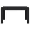 Stylish Black Dining Table - 140x74.5 cm Engineered Wood