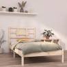 Bed Frame Solid Wood 90x200 cm Colour natural Size 90 x 200 cm 