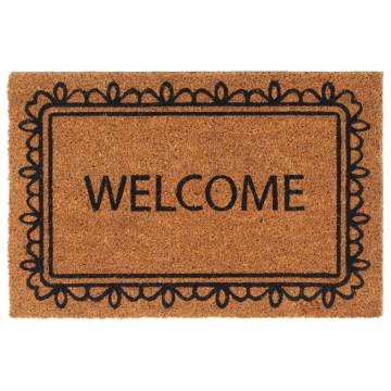 Natural Coir Door Mat 40x60 cm - Durable & Stylish | Hipo Market