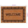 Natural Coir Door Mat 40x60 cm - Durable & Stylish | Hipo Market