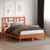 Stylish Wax Brown Solid Wood Headboard - 135 cm | HipoMarket