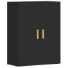 Elegant Black Wall Mounted Cabinets - Set of 2 | HipoMarket