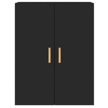 Elegant Black Wall Mounted Cabinets - Set of 2 | HipoMarket