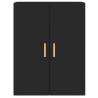 Elegant Black Wall Mounted Cabinets - Set of 2 | HipoMarket