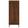 Stylish Highboard in Brown Oak - 34.5x34x180 cm