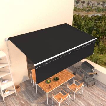 Manual Retractable Awning 5x3m Anthracite - Hipomarket