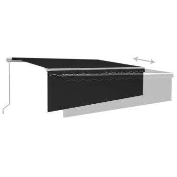 Manual Retractable Awning 5x3m Anthracite - Hipomarket