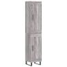 Stylish Highboard Grey Sonoma | 34.5x34x180 cm | HipoMarket