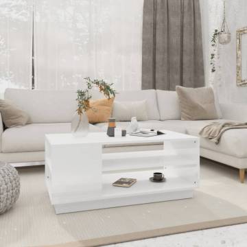 High Gloss White Coffee Table - Modern Design | HipoMarket