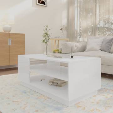 High Gloss White Coffee Table - Modern Design | HipoMarket