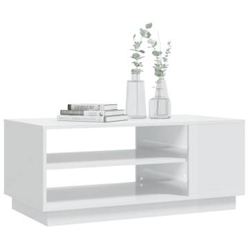 High Gloss White Coffee Table - Modern Design | HipoMarket