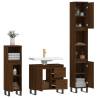 3 Piece Brown Oak Bathroom Furniture Set | Hipo Market