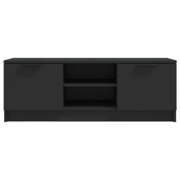 Trendy Black TV Cabinet - 102x35x36.5 cm | Hipo Market