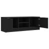 Trendy Black TV Cabinet - 102x35x36.5 cm | Hipo Market