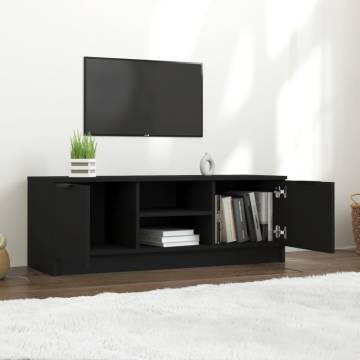 Trendy Black TV Cabinet - 102x35x36.5 cm | Hipo Market