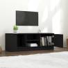 Trendy Black TV Cabinet - 102x35x36.5 cm | Hipo Market