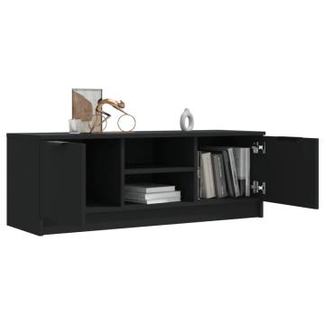 Trendy Black TV Cabinet - 102x35x36.5 cm | Hipo Market