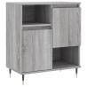 Elegant 3-Piece Grey Sonoma Engineered Wood Sideboard Set