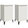 Trendy White Bedside Cabinets - 2 pcs, 40x35x70 cm | HipoMarket