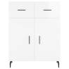 Stylish Highboard High Gloss White - 69.5cm x 180cm | HipoMarket