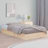 Bed Frame 100x200 cm Solid Wood Colour natural Size 100 x 200 cm 