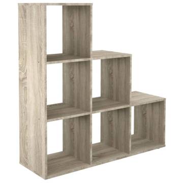 FMD Room Divider with 6 Compartments - Sand Oak | Hipo Market