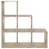 FMD Room Divider with 6 Compartments - Sand Oak | Hipo Market