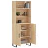 Stylish Highboard Sonoma Oak - 69.5x34x180 cm | HipoMarket