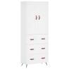 Elegant Highboard White 69.5x34x180 cm | Durable Storage Solution