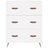 Elegant Highboard White 69.5x34x180 cm | Durable Storage Solution