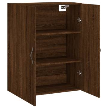 Wall Mounted Cabinet Brown Oak - Stylish & Practical Storage