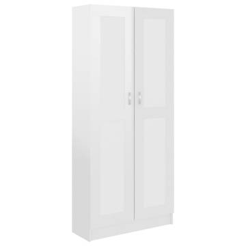 Book Cabinet High Gloss White | Stylish Storage Solution