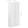 Book Cabinet High Gloss White | Stylish Storage Solution