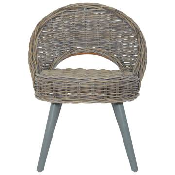 Stylish Kubu Rattan Grey Sofa Chair | Hipomarket UK