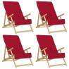 Burgundy Beach Towels Set - 4 pcs, 60x135 cm, 400 GSM