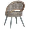 Stylish Kubu Rattan Grey Sofa Chair | Hipomarket UK