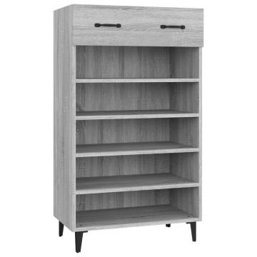 Shoe Cabinet Grey Sonoma - Stylish & Practical Storage Solution