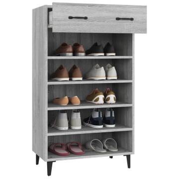 Shoe Cabinet Grey Sonoma - Stylish & Practical Storage Solution