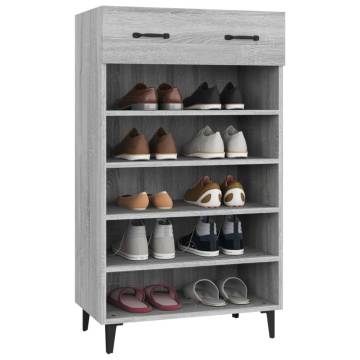 Shoe Cabinet Grey Sonoma - Stylish & Practical Storage Solution