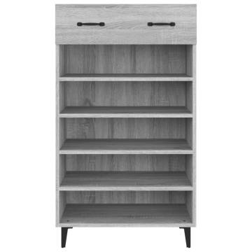 Shoe Cabinet Grey Sonoma - Stylish & Practical Storage Solution