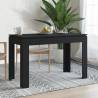 Dining Table Black 120x60x76 cm Engineered Wood Colour black Quantity in Package 1 