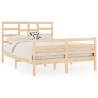 Solid Wood Bed Frame 120x190 cm - Small Double | HipoMarket