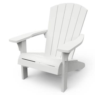 Keter Adirondack Chair Troy White | Comfortable Garden Seating