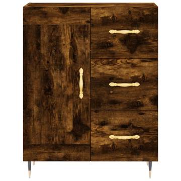 Stylish Smoked Oak Highboard - 69.5cm | HipoMarket UK