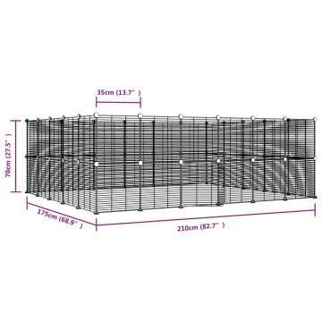 44-Panel Pet Cage with Door - Durable & Spacious | HiPo Market