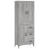 Elegant Highboard Grey Sonoma - Stylish Storage Solution